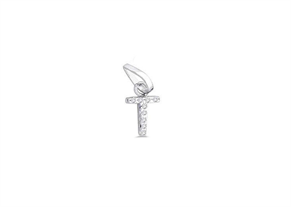 Rhodium Plated | Alphabet Pendants